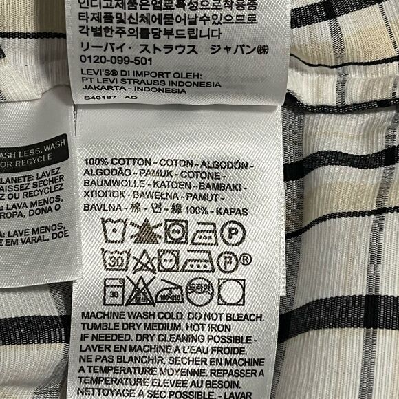 Levi’s Vera Puff Sleeve Blouse Large Farmhouse Coquette Peasant Sally Plaid Boho - Picture 6 of 8